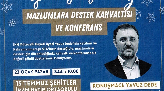 MAZLUMLARA DESTEK KAHVALTISI PROGRAMI