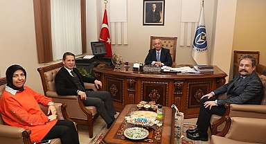 Onikişubat Belediye Başkan Yardımcısı Dr. Ali Ünsal, Üniversite Rektörü Bakan'ı