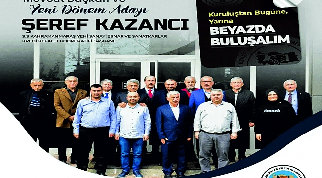 Şeref Kazancı ve Ekibine Üyelerden ve Esnaflardan Tam Destek
