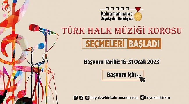 Türk Halk Müziği ve Çocuk Korosu Başvuruları Başladı