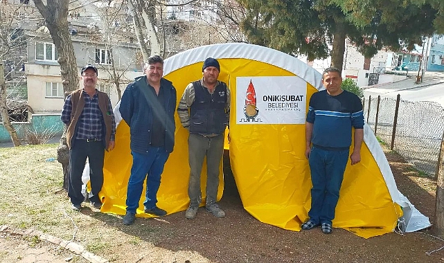 ONİKİŞUBAT BELEDİYESİNİN ÇADIR KENTİ BEĞENİLDİ