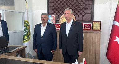 ABB Başkanı Mansur Yavaş'tan Birlik Başkanı Kuzu'ya Ziyaret