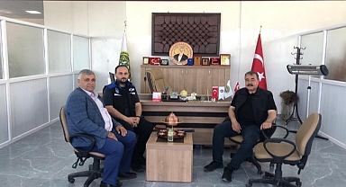 ABB Koordinasyon Daire Başkanı Mustafa Ünsal  Keçi Koyun İl Birlik Başkanı Vakkas Kuzu'yu Ziyaret Etti