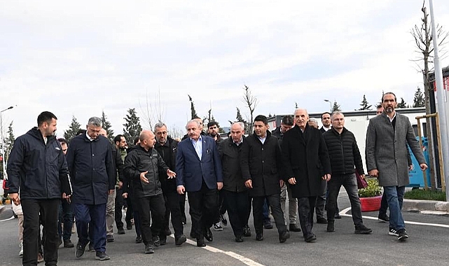Meclis Başkanı Şentop Konteynır Kenti Gezdi