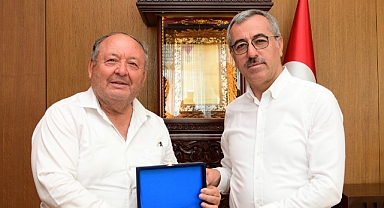 Başkan Güngör, Kadirli ve Ahlat Belediye Başkanını Ağırladı