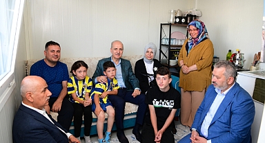 Kurtulmuş ve Güngör, Depremzedelerle Bayramlaştı