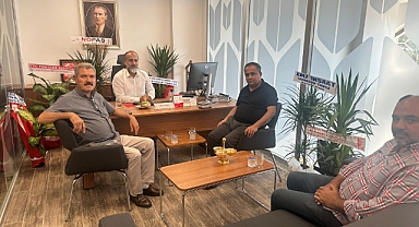 MHP İl Başkanı Demiröz Ziraat Katılım Müdürü Köşker 'i Ziyaret Etti