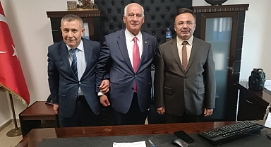 Başkan Selim Cüce'den Başarılı Maliye Bürokratı Yıldız ve Solak'a Ziyaret...