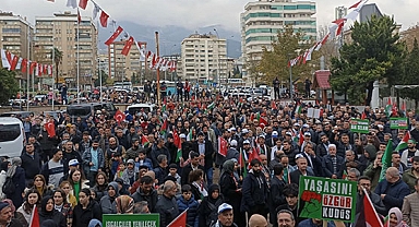 Kahramanmaraş’ta Filistine Destek Yürüyüşü Yapıldı