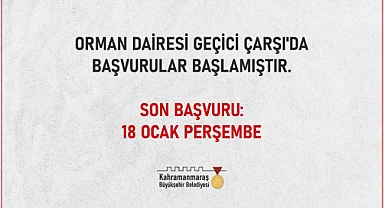 Orman Dairesi Geçici Çarşı’da Başvurular Başladı!