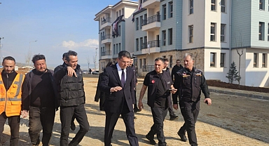 AFAD Başkanı Memiş Okay Nurdağ'ında İncelemelerde Bulundu
