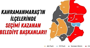 Kahramanmaraş'ın İlçelerinde Yeni Belediye Başkanları Belli Oldu