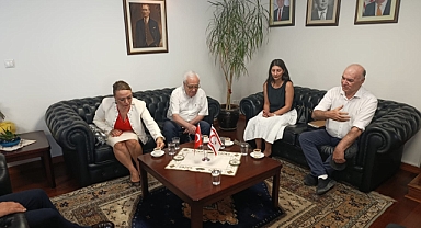 SATKOF Heyeti KKTC Ankara Büyükelçiliği’ni Ziyaret Etti
