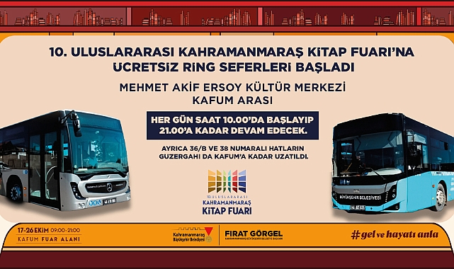 Kitap Fuarı’na Ücretsiz Ring Seferleri Başladı!