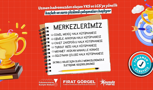 Pusula Maraş’tan Lise ve Üniversite Adaylarına Profesyonel Destek