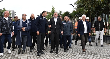 Başkan Görgel, Kentsel Tasarım Alanlarında İncelemelerde Bulundu