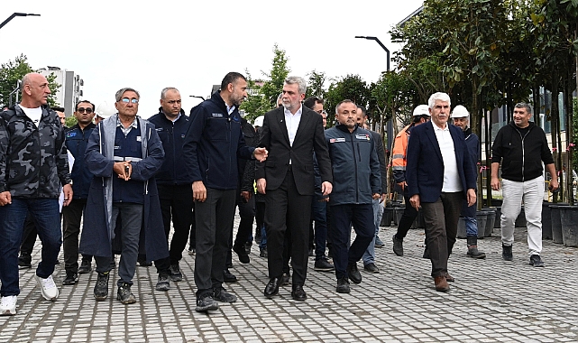 Başkan Görgel, Kentsel Tasarım Alanlarında İncelemelerde Bulundu