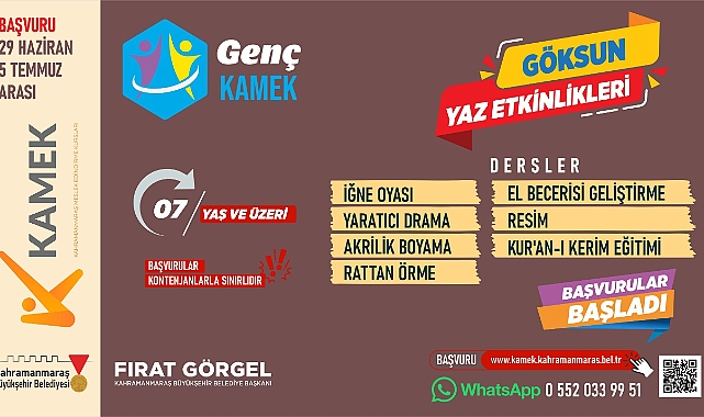 KAMEK Atölyeleri İlçelerde; Ücretsiz Kurslara Başvurular Başladı