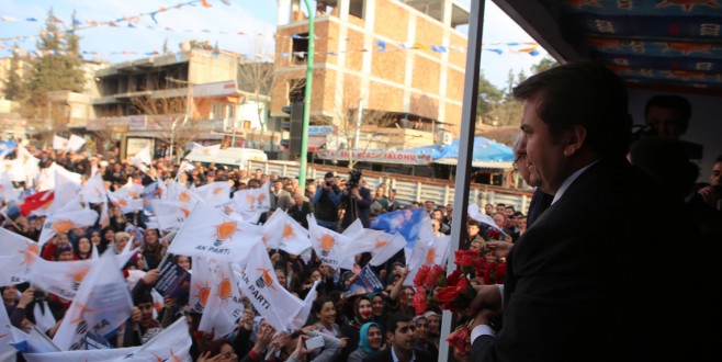 AK PARTİ PAZARCIK İLÇESİNDE SEÇİM BÜROSU AÇILIŞI YOĞUN KATILIMLA YAPILDI.