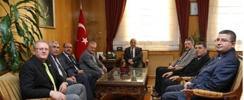 ARİF ŞEN VE EKİBİNDEN VALİ GÜVENÇER'E ZİYARET.