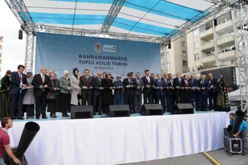 BAŞBAKAN PROF. DR. AHMET DAVUTOĞLU KAHRAMANMARAŞ’TA 143 TESİSİN AÇILIŞINI YAPTI.