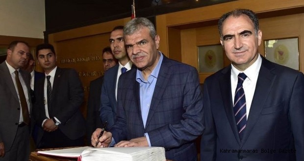 BAŞBAKAN YARDIMCISI VEYSİ KAYNAK’TAN VALİ VAHDETTİN ÖZKAN’A HAYIRLI OLSUN ZİYARETİ