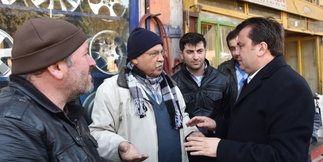 BAŞKAN ERKOÇ’TAN ESNAFLARA ZİYARET.