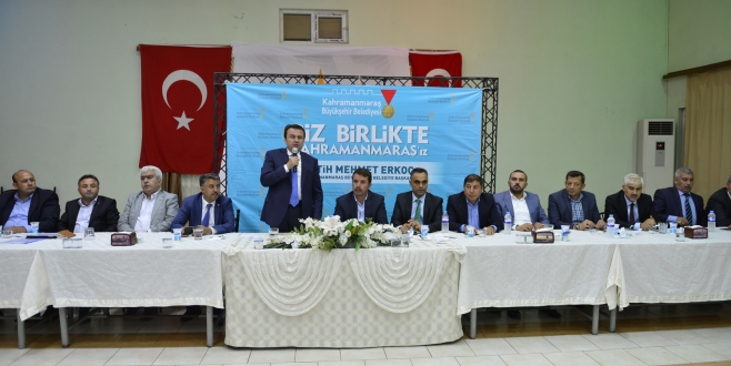 BAŞKAN ERKOÇ TÜRKOĞLU’NDA MUHTARLARI DİNLEDİ