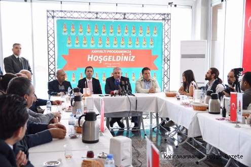 BAŞKAN MAHÇİÇEK, BASIN MENSUPLARIYLA KAHVALTIDA BULUŞTU