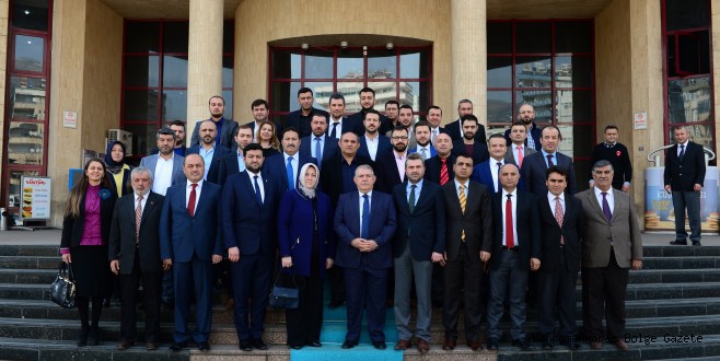 BAŞKAN MAHÇİÇEK, GÖRGEL VE EKİBİNİ KONUK ETTİ