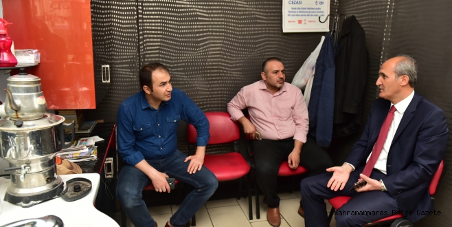 BAŞKAN OKAY’DAN ESNAFA SÜRPRİZ ZİYARET