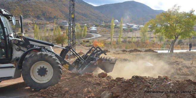 BÜYÜKKIZILCIK'TA İÇME SUYU ÇALIŞMALARI TAMAMLANIYOR
