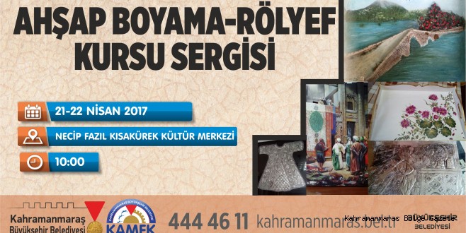BÜYÜKŞEHİR’DEN AHŞAP BOYAMA SERGİSİ