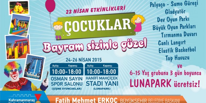 BÜYÜKŞEHİR’DEN ÇOCUKLARA ŞENLİK