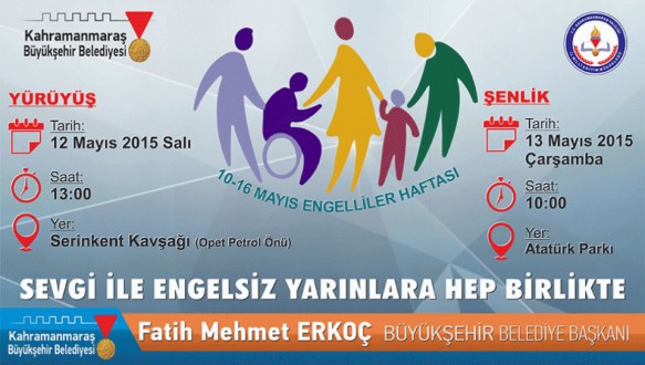 BÜYÜKŞEHİR ENGELLİLER HAFTASINI ÇEŞİTLİ ETKİNLİKLERLE KUTLAYACAK.