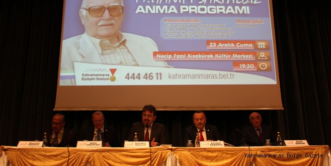 DOST OZAN HANEFİ SARIYILDIZ'A BÜYÜKŞEHİR,AİLESİ VE KAHRAMANMARAŞ'LILARDAN VEFA VE ANMA GECESİ