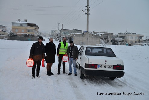 DULKADİROĞLU EKİPLERİ KAR'A SAVAŞ AÇTI