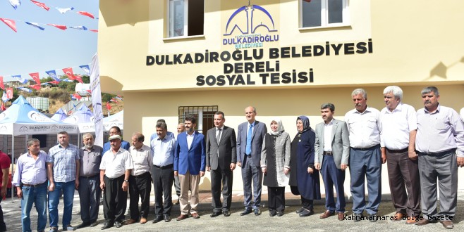 DULKADİROĞLU'NDA SOSYAL TESİS ATAĞI DEVAM EDİYOR’’BİR SOSYAL TESİSTE DEREKÖY'E’’
