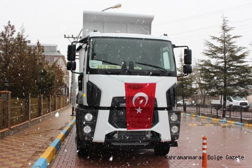 EKİNÖZÜ BELEDİYESİ ARAÇ PARKI'NA YENİ KAMYON DAHA ALDI
