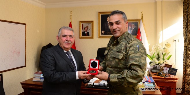 GARNİZON KOMUTANI ŞAHİN’DEN BAŞKAN MAHÇİÇEK’E İADE-İ ZİYARET