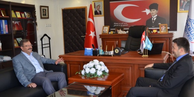 GÖKSUN KAYMAKAMI AYHAN’DAN BAŞKAN AYDIN’A ZİYARET..