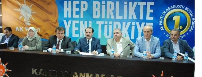 KAHRAMANMARAŞ AK PARTİ TEŞKİLATINDAN PROF.DR.AHMET DAVUTOĞLU’NA TAM DESTEK.