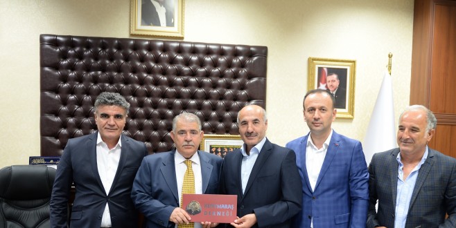 KENT MARAŞ DER ÜYELERİ BAŞKAN MAHÇİÇEK’İ ZİYARET ETTİ.