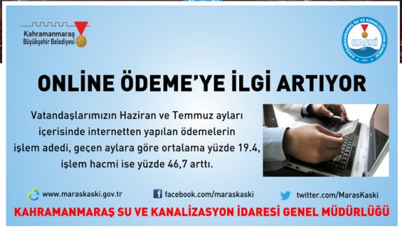 ONLİNE ÖDEME SİSTEMİNE YOĞUN İLGİ