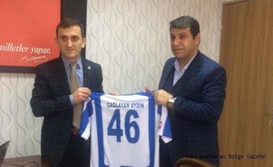 Pazarcık Aksu Spor Yönetiminden Kaymakam Aydına Ziyaret...