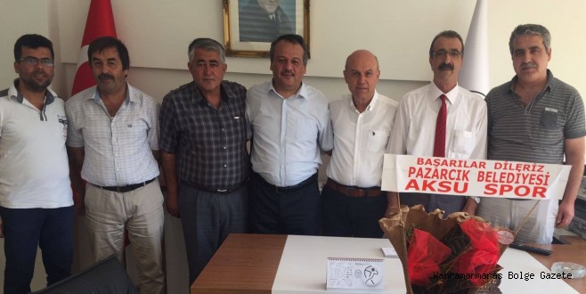 PAZARCIK BELEDİYESİ AKSUSPOR’DAN ASKF’YE ZİYARET