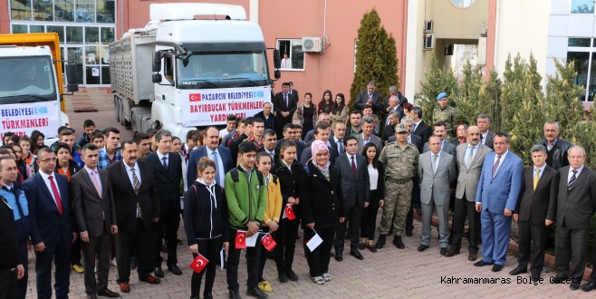 PAZARCIK İLÇESİNDEN BAYIR-BUCAK TÜRKMENLERİNE KARDEŞLİK ELİ UZANDI.