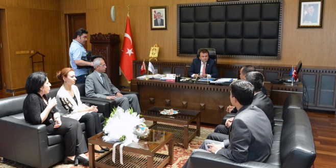 SGK HEYETİNDEN BAŞKAN ERKOÇ'A HAFTA ZİYARETİ