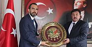 AK PARTİ İL BAŞKANI AHMET ÖZDEMİR EKİNÖZÜ BELEDİYESİNİ ZİYARET ETTİ