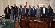ASKF BAŞKANI ÖNAL VE ÜYELERİNDEN BAŞKAN OKUMUŞ'A TEŞEKKÜR ZİYARETİ